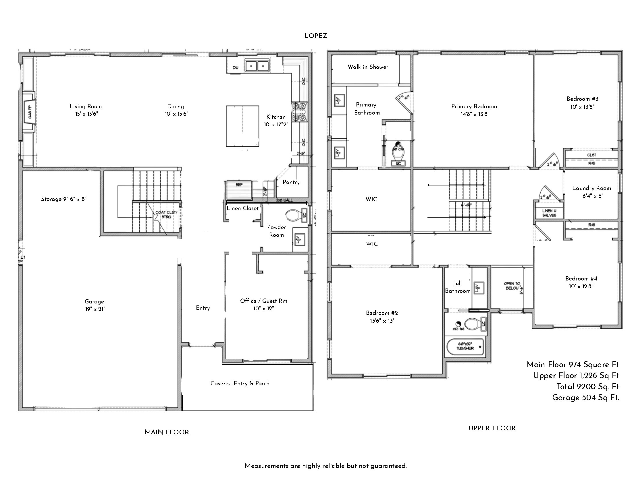 The Lopez floor plan at The Ridge, Blaine WA